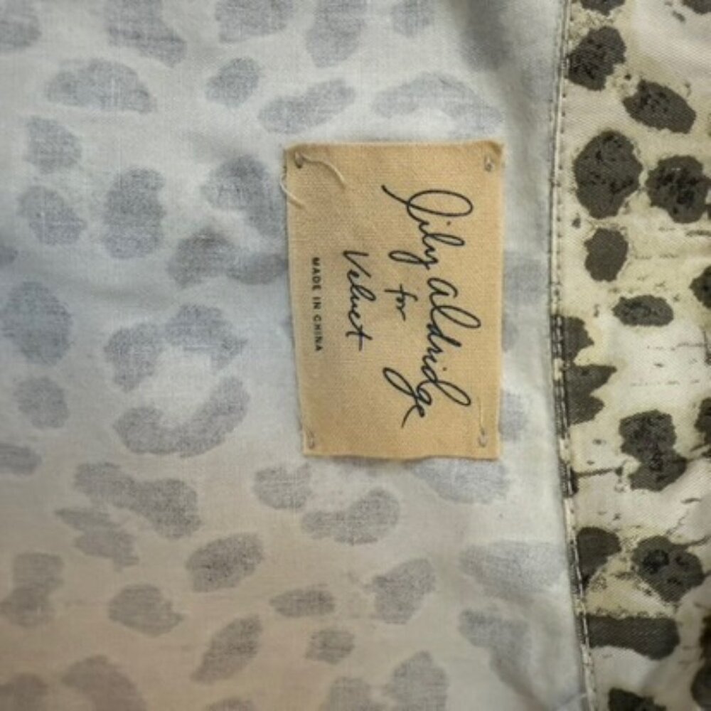 Lily Aldridge x Velvet Leopard Utility Jacket XS Animal Print Shacket - Picture 4 of 6